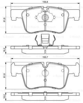 BMW 3 Serisi F30 318i Ön Fren Balatası 1.5 Turbo 136 Beygir 2012-2019 BOSCH