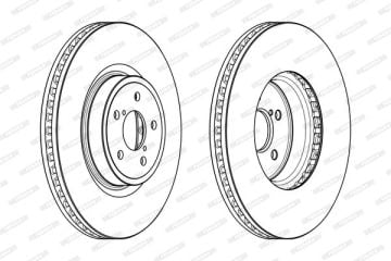 Subaru Forester SJ Ön Fren Diski 2.0 Dizel 316 mm Çap 2013-2018 FERODO