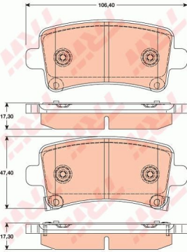 Opel Insignia A Arka Fren Balatası 1.6 16V 115 Beygir 2008-2016 TRW