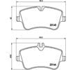 MERCEDES 209 Kasa CLK200 K / CLK240 / CLK280 / CLK320 Fren Balatası Ön BREMBO