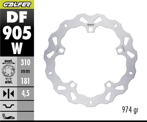 BMW R 1300 GS ADVENTURE Ön Fren Diski 310 mm 2024 Sonrası GALFER DALGALI SABİT DİSK