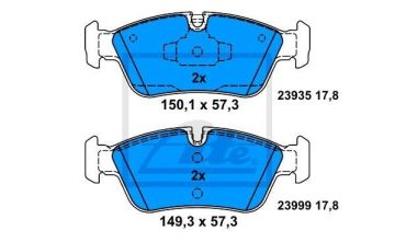 BMW 3 Serisi E90 320i Ön Fren Balatası 150 Beygir 2005-2007 ATE ORIGINAL