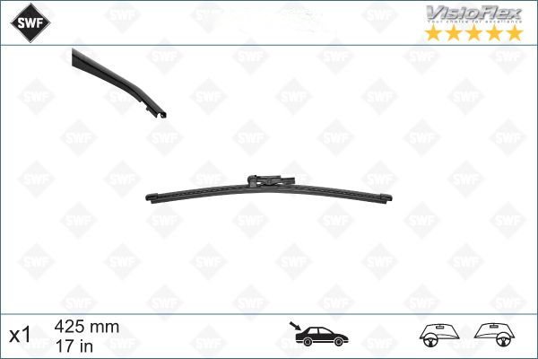 Mercedes Sprinter 906 Arka Silecek 42.5 cm 2006-2017 SWF