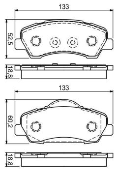 Peugeot 301 Ön Fren Balatası 1.2 VTi 2012-2020 BOSCH