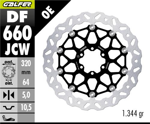 Ducati Monster 620 i.e. Ön Fren Diski 320 mm 2001-2004 GALFER DALGALI HAREKETLİ ALÜMİNYUM DİSK