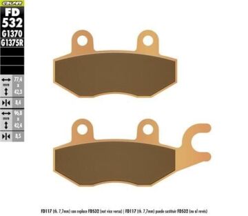 Kawasaki Z 500 Se Ön Fren Balatası 2024 Sonrası GALFER SİNTER METAL