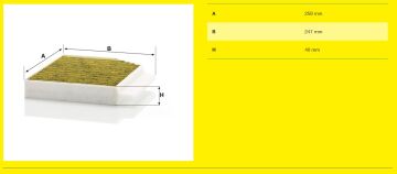 Mercedes E Serisi W213 Kasa E180 Antialerjik Karbonlu İç Polen Filtresi 1.6 156 Beygir 2016-2023 MANN