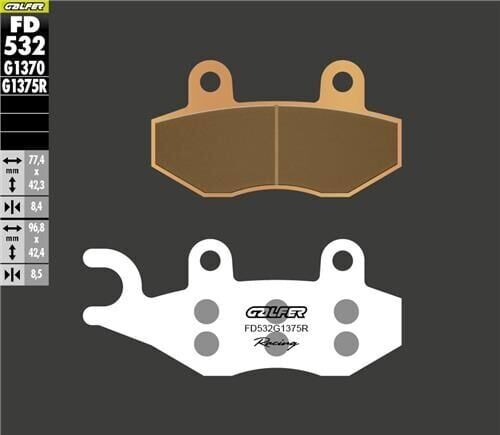 Kawasaki Z 500 Se Ön Fren Balatası 2024 Sonrası GALFER SİNTER METAL SERAMİK SPORT RACİNG