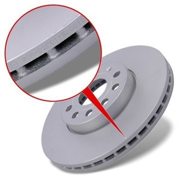 Volkswagen Golf 7 Ön Fren Diski 1.0 TSI 110 Beygir 288 mm Çap 2013-2020 ATE ORIGINAL