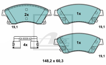 Opel Astra J Performanslı Seramik Ön Fren Balatası 1.4 Turbo 2010-2015 ATE SERAMİK