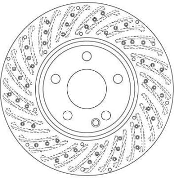 Mercedes 117 Kasa CLA180 CDI Ön Fren Diski Delikli 295 mm Çap AMG Spor Paket 2013-2019 TRW