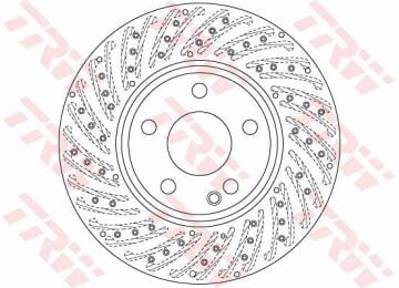 Mercedes 117 Kasa CLA180 CDI Ön Fren Diski Delikli 295 mm Çap AMG Spor Paket 2013-2019 TRW