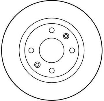 Citroen Elysee Ön Fren Diski 1.2 VTi 266 mm Çap Düz/Dolu Tip TRW