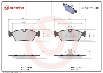 BMW E36 318is Arka Fren Balatası 1991-1998 BREMBO