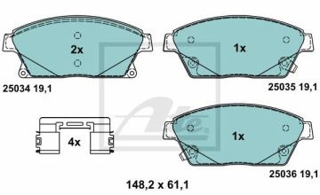 Opel Astra J Performanslı Seramik Ön Fren Balatası 1.6 CDTI 110 Beygir 2010-2015 ATE SERAMİK