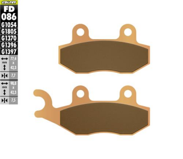 Triumph Street Scrambler 900 Arka Fren Balatası 2017-2018 GALFER SİNTER METAL