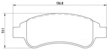 Opel Corsa F Ön Fren Balatası 266mm Fren Diski İçin 2019 Sonrası BREMBO