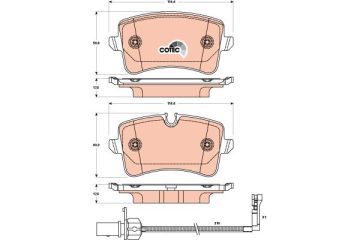 Audi A7 Arka Fren Balatası 3.0 TDI 2011-2013 TRW