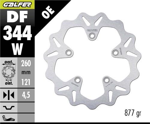 Suzuki Burgman AN 400 Ön Fren Diski 260 mm 2003-2006 GALFER DALGALI SABİT DİSK