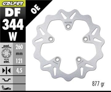 Suzuki Burgman AN 400 Ön Fren Diski 260 mm 2003-2006 GALFER DALGALI SABİT DİSK