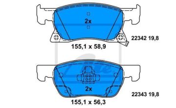 Opel Astra K Ön Fren Balatası 1.2 Turbo 145 Beygir 2016-2022 ATE ORIGINAL
