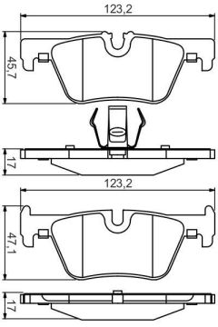 BMW 3 Serisi F30 320d Arka Fren Balatası 2.0 Dizel 190 Beygir 2012-2019 BOSCH