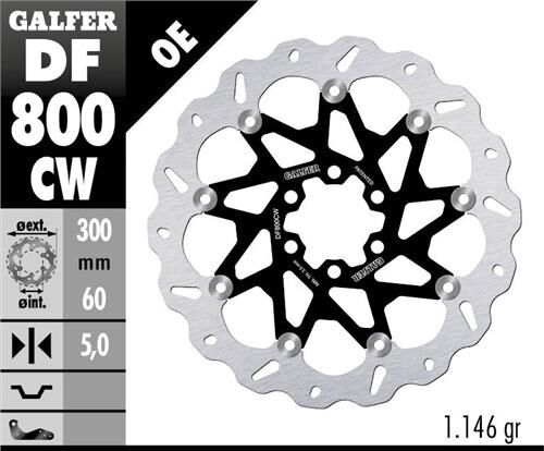 KTM 390 DUKE Ön Fren Diski 300 mm 2013-2016 GALFER DALGALI HAREKETLİ ALUMİNYUM DİSK