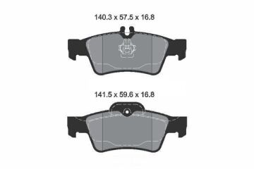 Mercedes E Serisi W211 Kasa E280 CDI Arka Fren Balatası AMG Spor Paket 2002-2009 TEXTAR