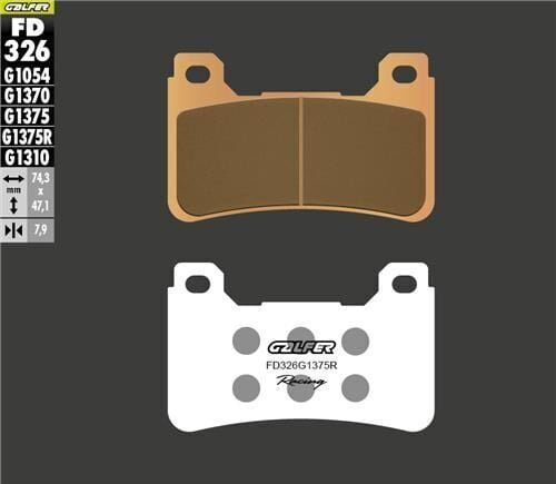Honda CBR 600 RR Ön Fren Balatası 2005-2006 GALFER SİNTER METAL SERAMİK SPORT / RACING