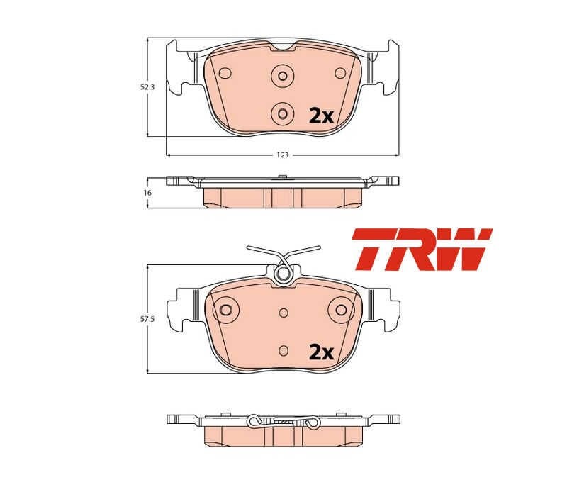 Cupra Formentor Arka Fren Balatası 1.5 TSI 150 Beygir 2021 Sonrası TRW