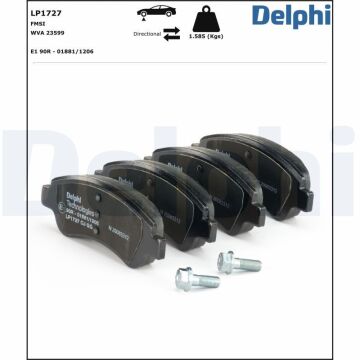 Opel Corsa F Ön Fren Balatası 266mm Fren Diski İçin 2019 Sonrası DELPHI