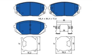 Hyundai Tucson Ön Fren Balatası 2021 Sonrası ATE ORIGINAL