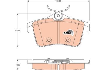 Citroen C4 Arka Fren Balatası Elektrikli El Freni Olan Modeller İçin 2010-2020 TRW