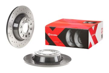 Skoda Superb Performanslı Arka Fren Diski 2.0 TDI 282 mm Çap Delikli 2008-2014 BREMBO XTRA