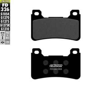 Honda CBR 600 RR Ön Fren Balatası 2007-2008 GALFER YARI METAL