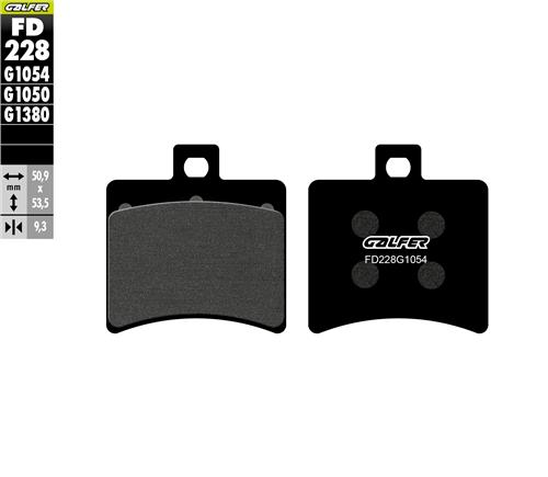 SYM Drg 160 Arka Fren Balatası 2022 Sonrası GALFER YARI METAL