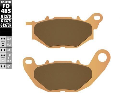 X-MAX 300 Tech Max Ön Fren Balatası 2023 Sonrası GALFER SİNTER METAL