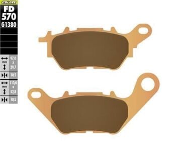 X-MAX 300 ABS Arka Fren Balatası 2017 Sonrası GALFER SİNTER METAL SCOOTER