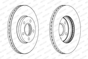 Volvo S40 Ön Fren Diski 1.6 Benzinli 278 mm Çap 2004-2014 FERODO