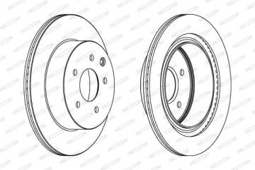 Nissan Qashqai+2 Arka Fren Diski 1.5 dci 292 mm Çap Havalı 2007-2013 FERODO
