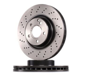 Mercedes E Serisi W211 Kasa E200 CDI Ön Fren Diski 122 Beygir AMG Spor Paket Delikli 330 mm Çap 2002-2009 BREMBO