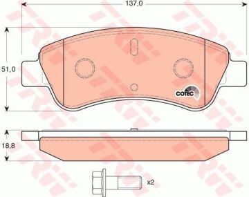 Opel Corsa F Ön Fren Balatası 266mm Fren Diski İçin 2019 Sonrası TRW