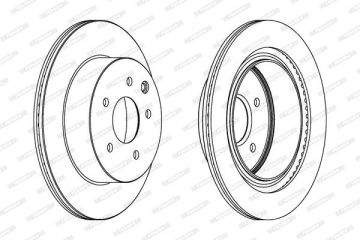 Nissan X-Trail Arka Fren Diski 2.0 dci 292 mm 2007-2013 FERODO