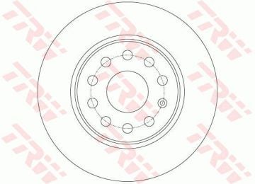Volkswagen Golf 7 Arka Fren Diski 1.5 TSI 150 Beygir 272 mm Çap 2013-2020 TRW
