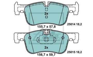 BMW 1 Seri F20 116d Performanslı Seramik Ön Fren Balatası 2012-2019 ATE Seramik