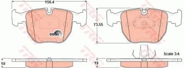 BMW E39 Kasa 530i/d Ön Fren Balatası 324 mm Disk İçin 2001-2003 TRW