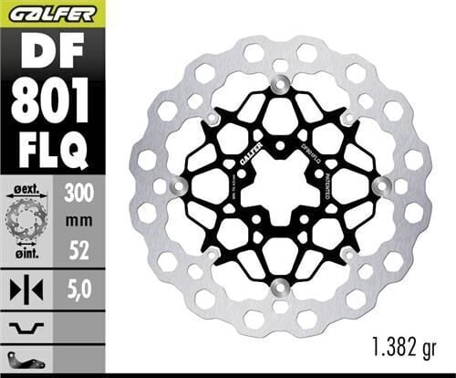 KTM 790 DUKE Ön Fren Diski 300 mm 2024 Sonrası GALFER CUBIQ DALGALI HAREKETLİ ÇELİK DİSK
