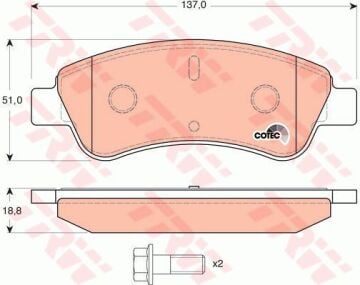 Opel Corsa F Ön Fren Balatası 266mm Fren Diski İçin 2019 Sonrası TRW