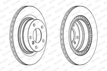 BMW 3 Serisi F30 320d Arka Fren Diski 300 mm Çap 2012-2019 FERODO