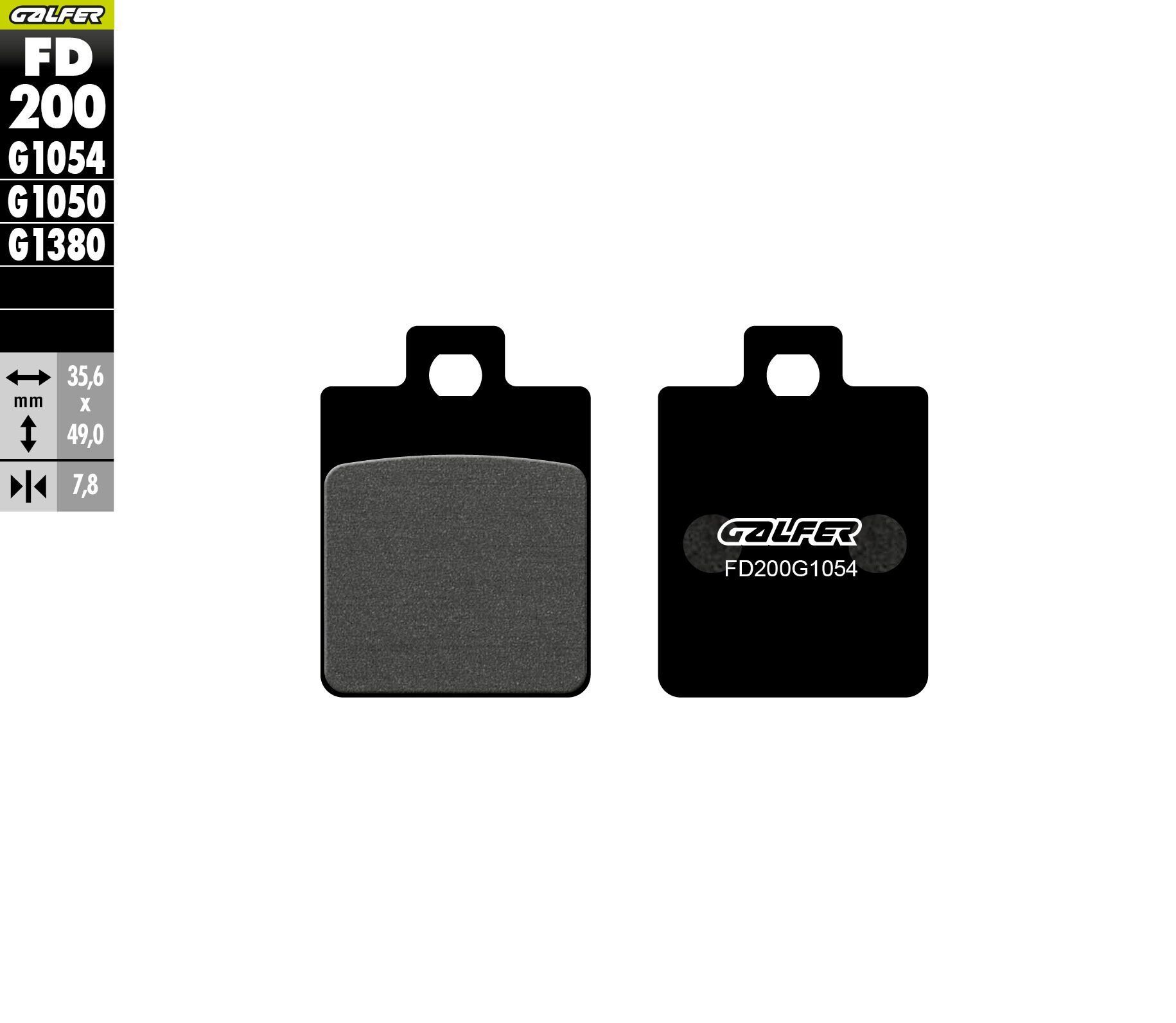 SYM Jet X 125 E5 Plus Arka Fren Balatası 2023 Sonrası GALFER YARI METAL